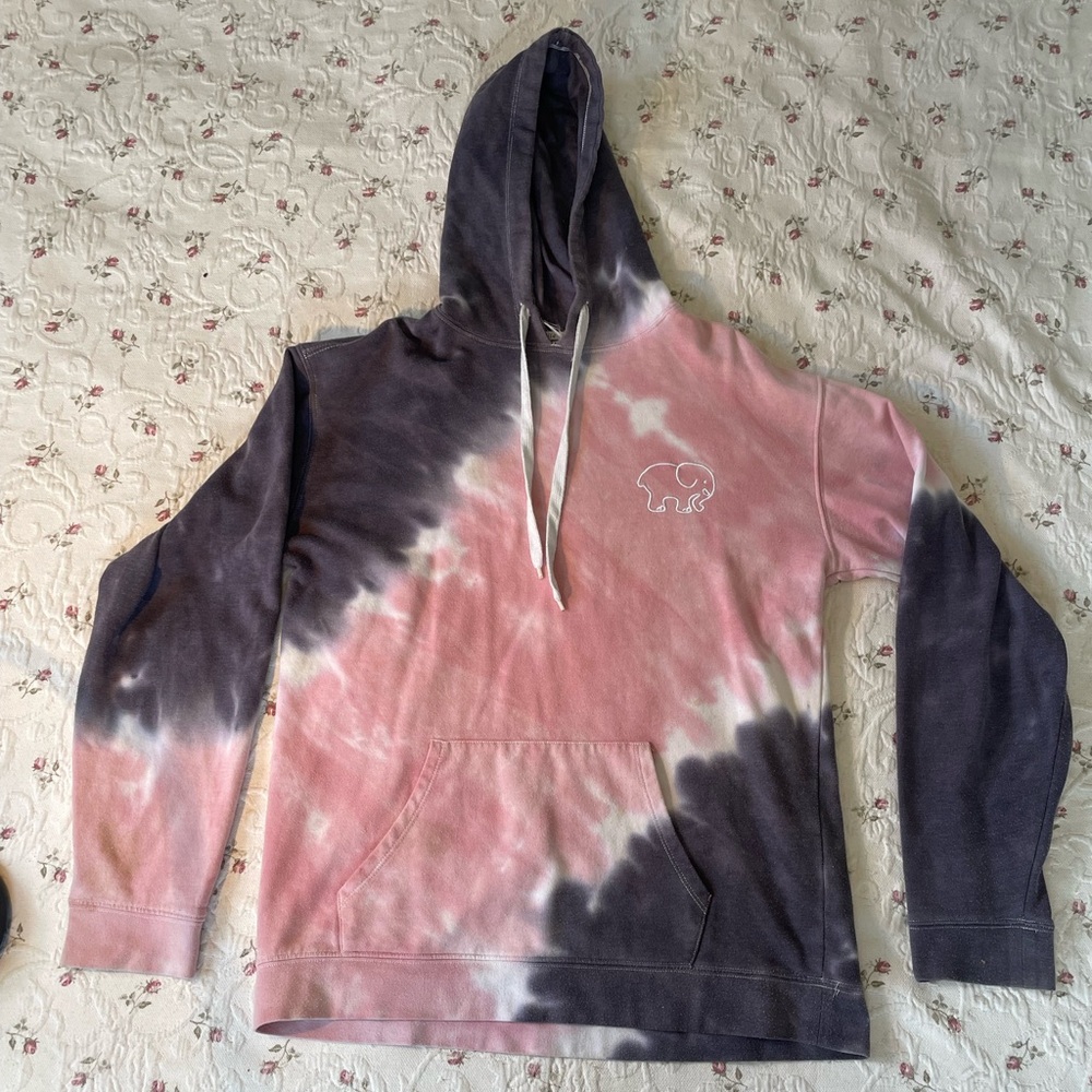 IVORY ELLA Pink Tie Dye Hoodie